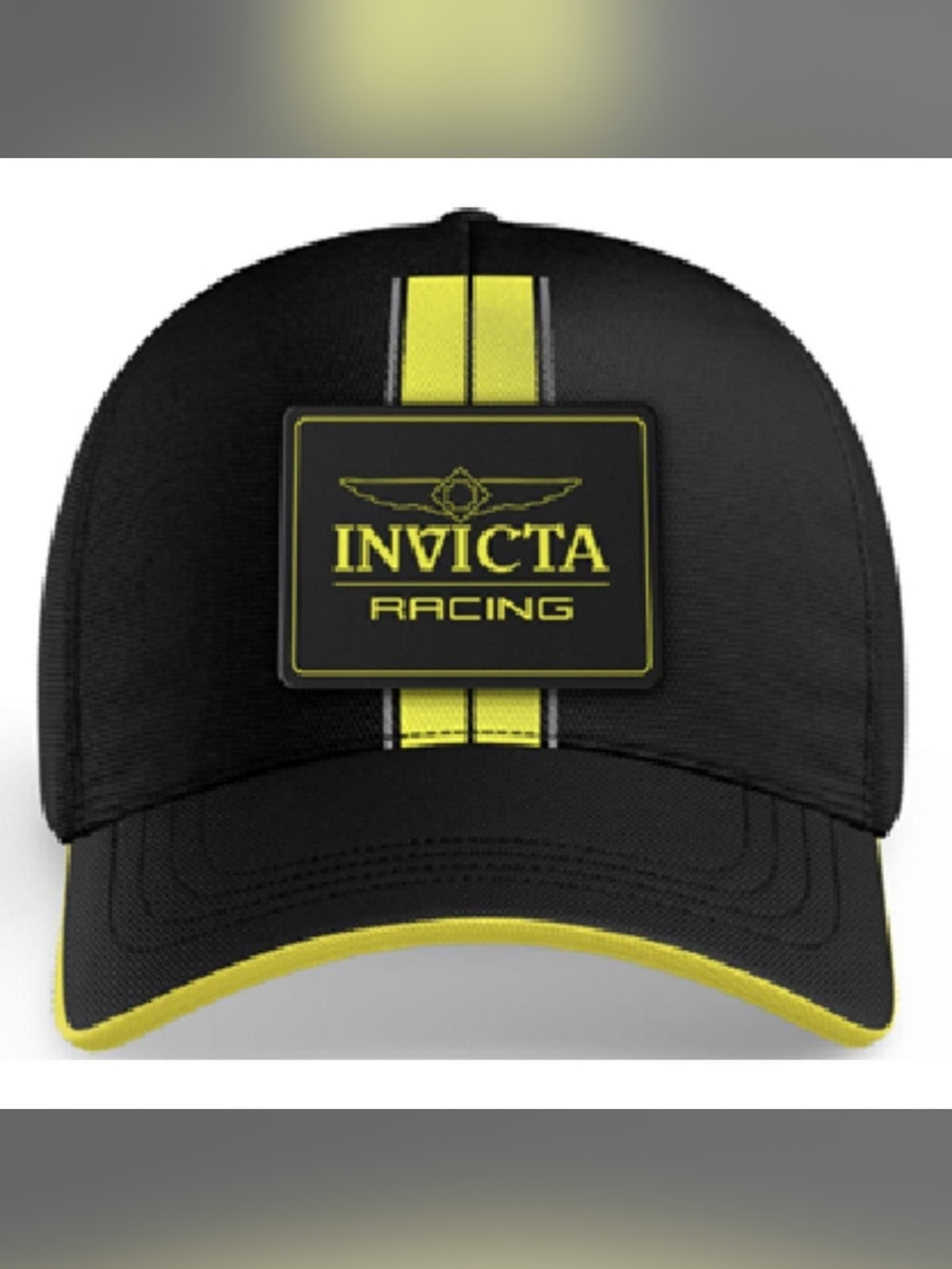 Invicta Black & Yellow Racing Baseball Cap